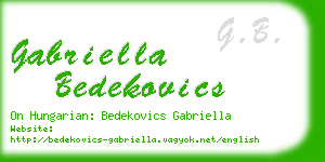 gabriella bedekovics business card